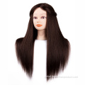 China Cosmetology Doll Head Real Human Hair Training Head Supplier